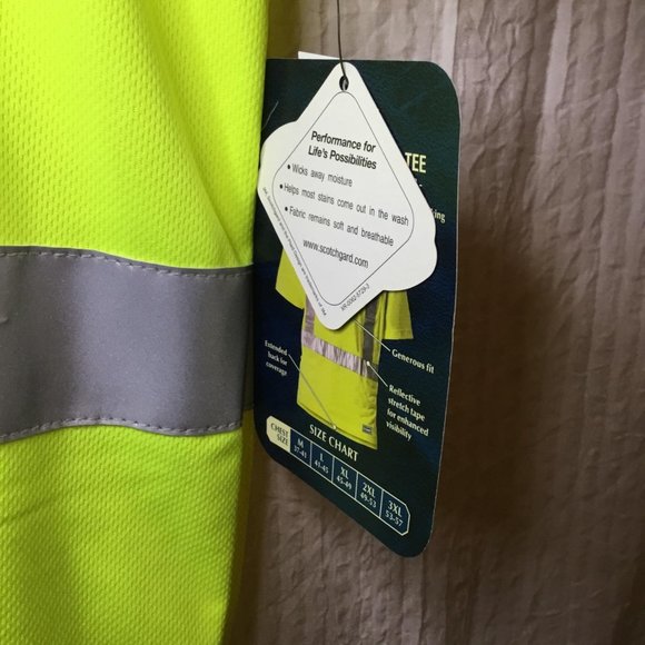 New With Tags Hi Visibility Short Sleeve Tee LG - Picture 6 of 7